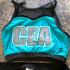 Cheer extreme bling practice wear set